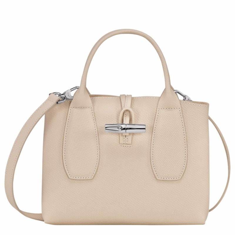 Nude Longchamp Roseau S Women's Handbags